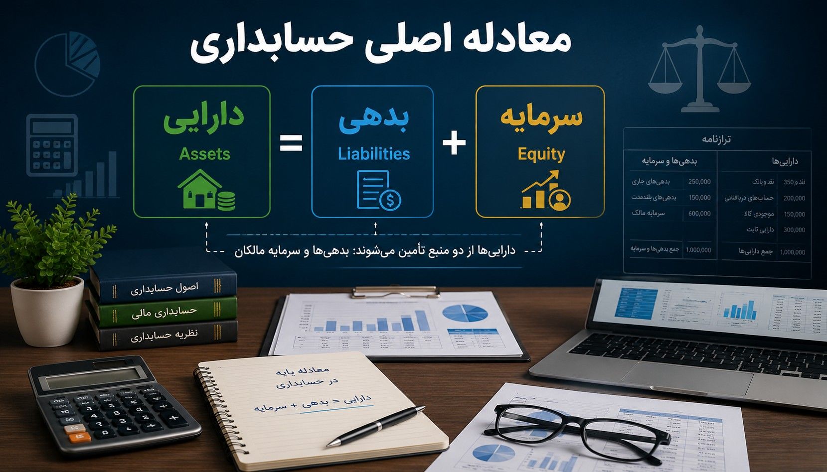 معادله اصلی حسابداری؛ پایه و اساس ثبت رویدادهای مالی